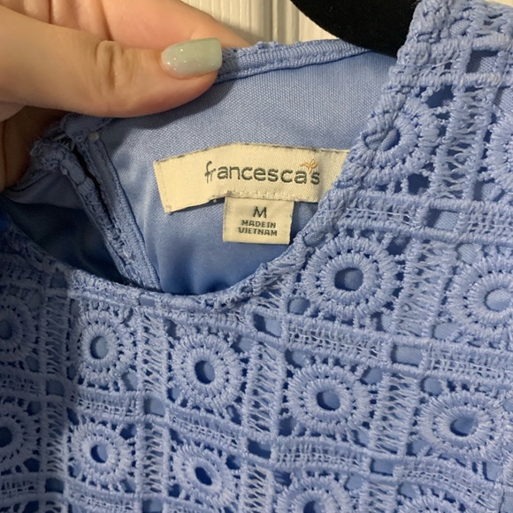 Light Blue Lace Tank Top - Picture 5 of 5